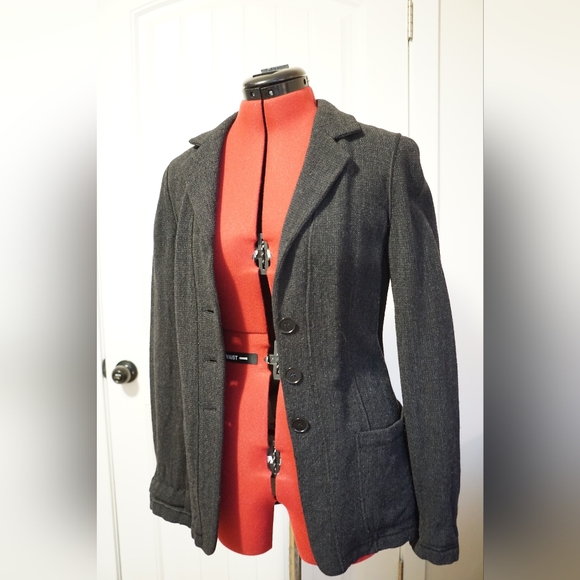 Dark grey wool Armani blazer - Picture 2 of 6